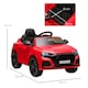 image 7 of HOMCOM Audi RS Q8 6V Kids Electric Ride On Car Toy w/ Remote Control Red