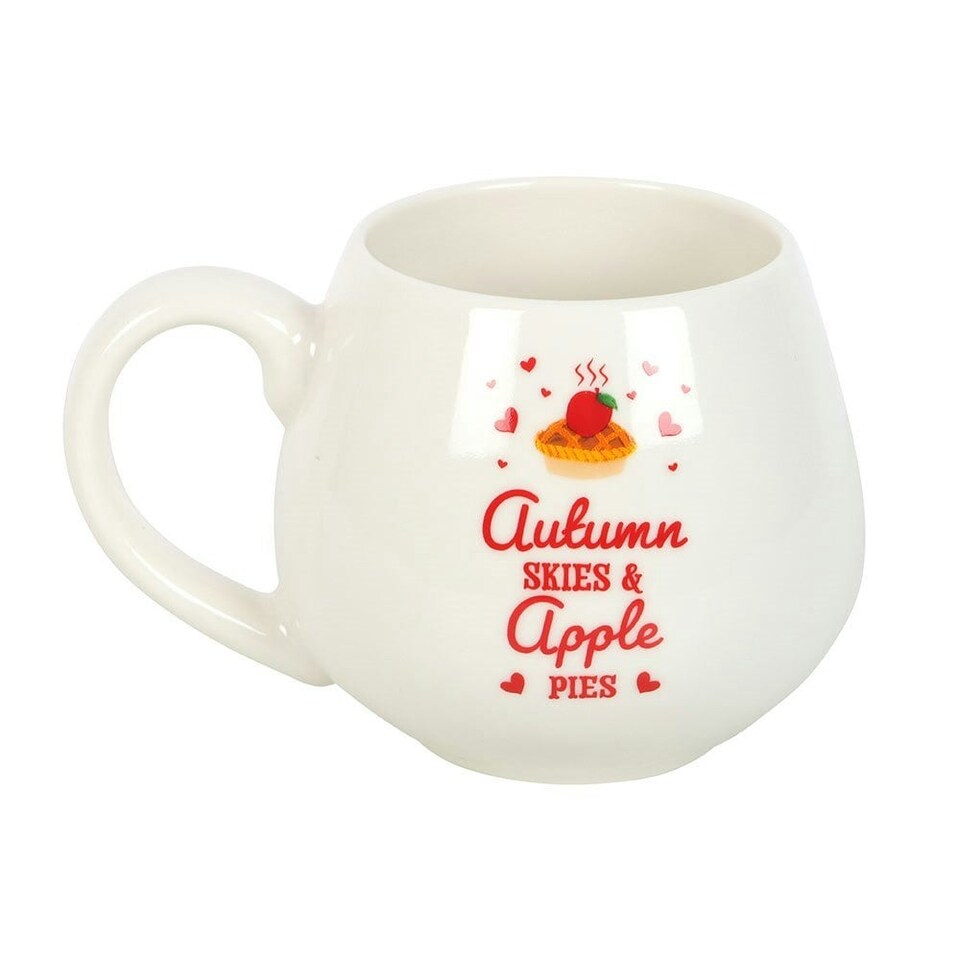image 1 of Something Different Autumn Skies & Apple Pies Rounded Mug - White - One Size