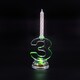 image 2 of Flashing Number 3 Birthday Candle Clear