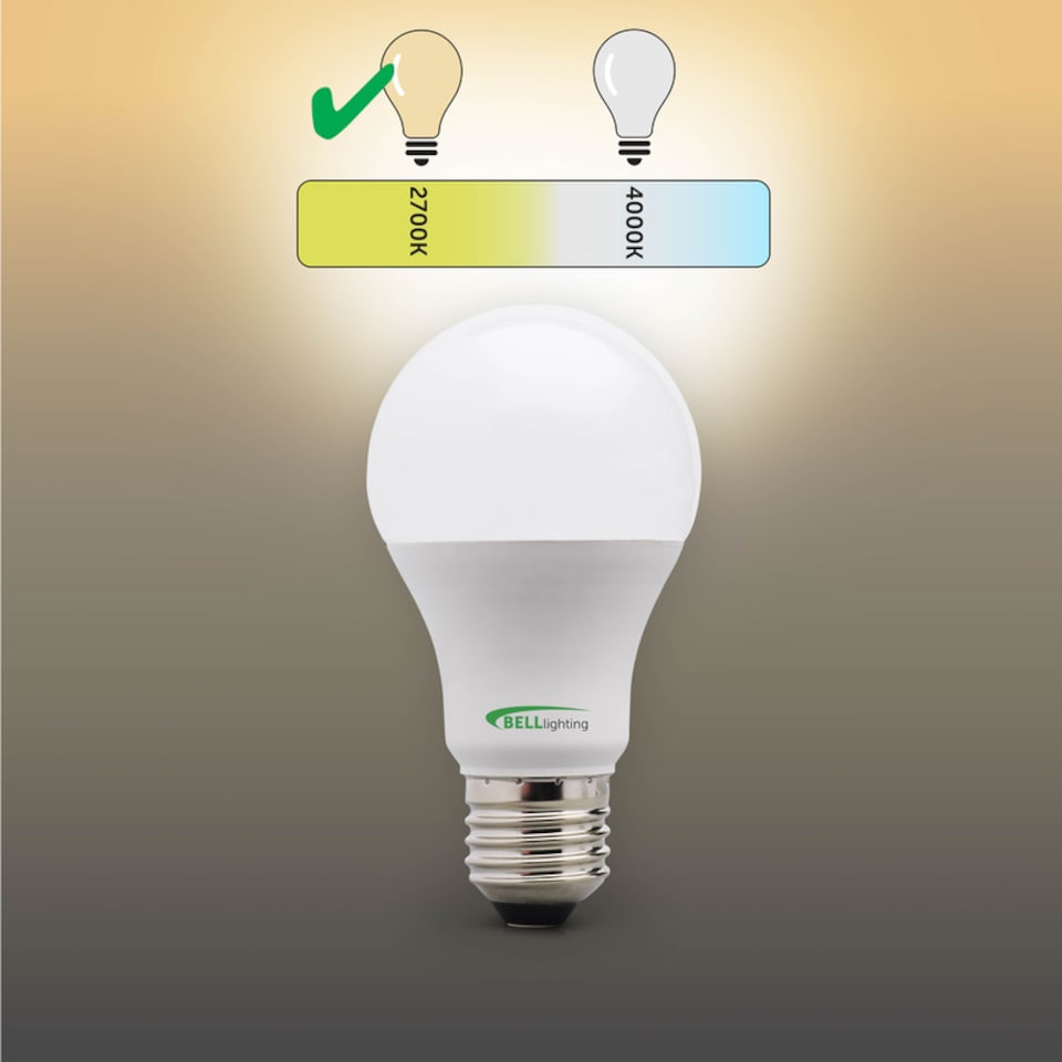 image 1 of BELL Lighting E27 Edison Screw 8.1W GLS Dimmable LED Light Bulbs Warm White 2700K