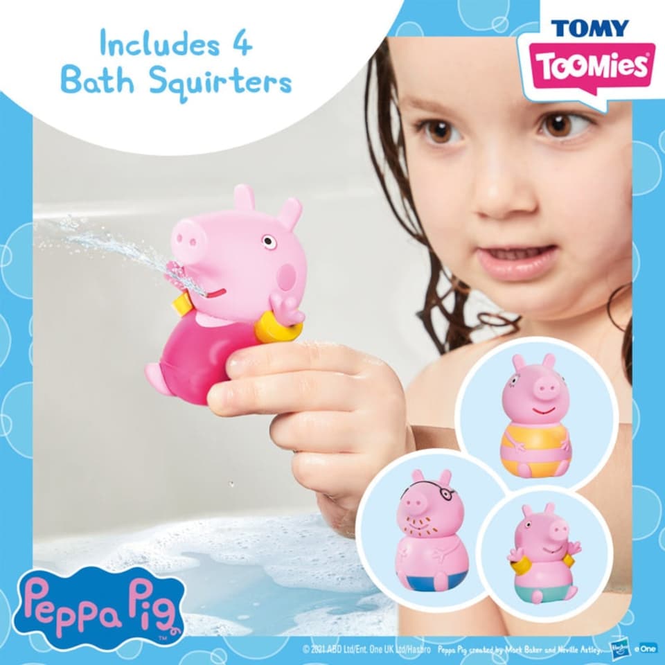 image 1 of Tomy Toomies Peppa Pig Bath Set