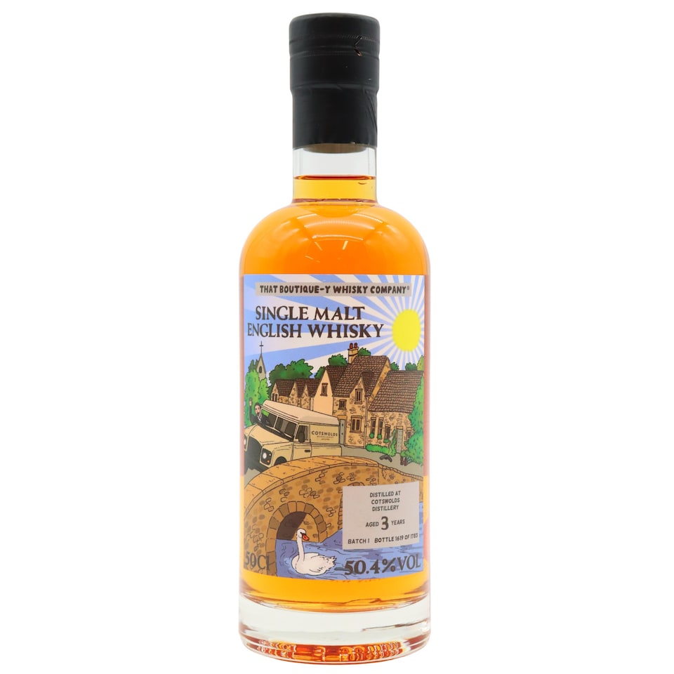 image 1 of Cotswolds - That Boutique-Y Whisky Company Batch No. 1 Single Malt 3 year old Whisky | Multi | Nose: sweet and rich on the nose - there's caramelised almonds, sweet pineapple and cherries with a hint of vanilla too. Palate: the sweetness continues, but citrusy warmth interjects - there's lemon, orange and grapefruit. | 1