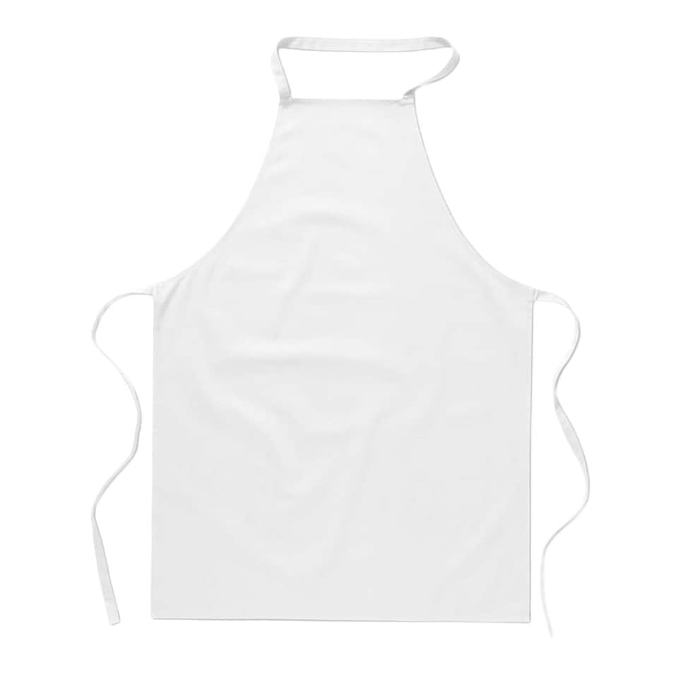 image 1 of MidOcean Kitab Cotton Kitchen Apron - White - One Size White