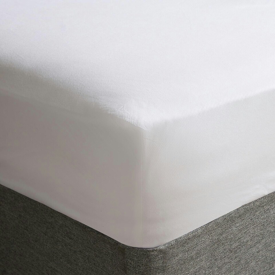 image 1 of OHS Waterproof Bed Sheet Topper Mattress Protector Cover, Single - White