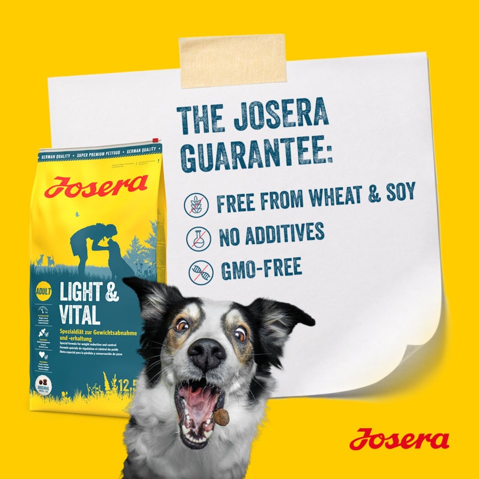 image 1 of Josera Light & Vital complete dry dog food | Weight control | Lower fat | High fibre | All sizes | Cardiac support | Skeletal development | 2x12.5kg pack