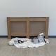 image 1 of JSH Radiator Cover Wood Unpainted Diamond MDF - Large - 152cm (W) x 81.5cm (H) x 19cm (D) | Brown