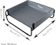 image 3 of Actiaspet Elevated Dog Bed Steel Frame Raised Pet Cot Black or Grey (Grey, Medium)