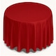 image 1 of Round Polyester Tablecloth, 220GSM Washable Table Linen - 90 Inch