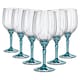 image 1 of Bormioli Rocco Florian Red Wine Glasses - 535ml - Blue - Pack of 6