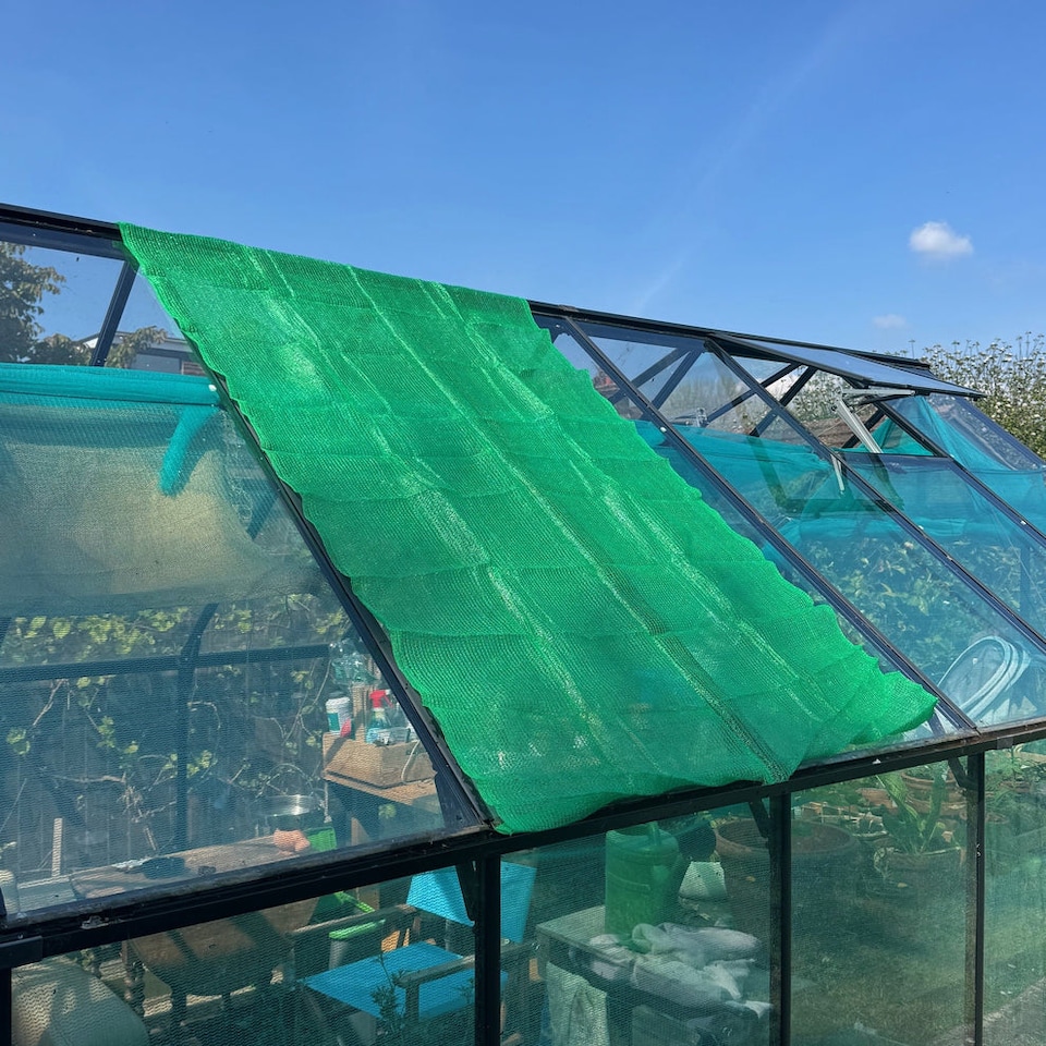 image 1 of Greenhouse Sun Shade & Privacy Screen Net (2.5m x 1.2m)