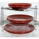 image 4 of Buckingham 3 Tier Kitchen Plate Organising Rack 23 cm ,  Chrome