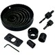 image 5 of 16pc Circle Hole Saw Round Cutter Drill Kit with Arbor and Storage Case TE110