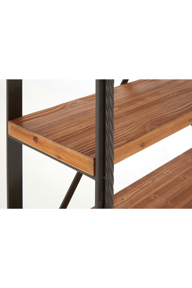 image 1 of Sturdy And Stable Constructed 6 Tier Shelf Unit, Industrial Design Shelf Unit, Versatile Modern Shelf Unit | Cream