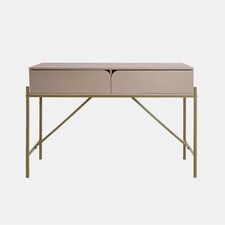 OHS Curved Modern Dressing Table 2 Drawer Vanity Makeup Desk