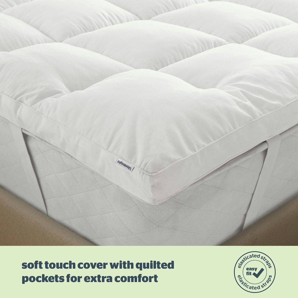 image 1 of Silentnight Anti Allergy Ultimate 5cm Mattress Topper White | Double