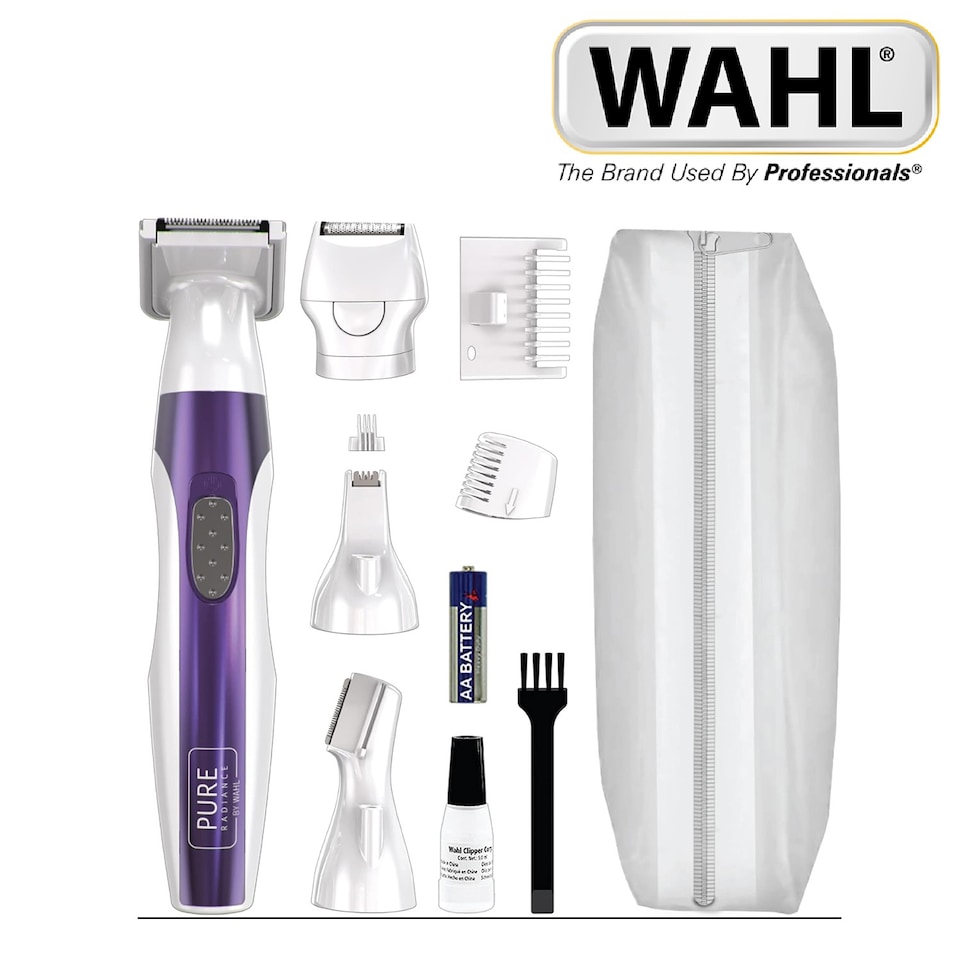 image 1 of Wahl Pure Radiance Women Face and Body Hair Remover Trimmer Kit 5604-1317
