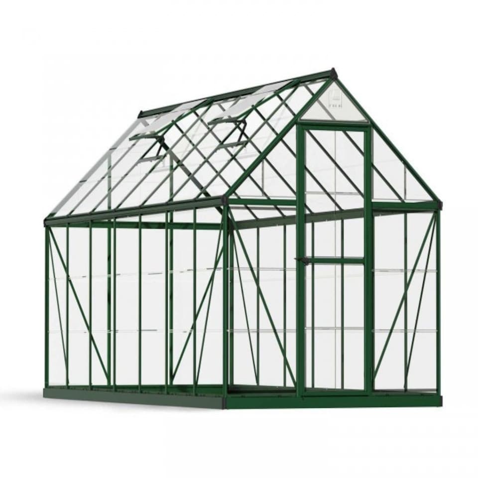 image 1 of Greenhouse Harmony 6 x 14 - Polycarbonate - L426 x W185 x H208 cm - Green