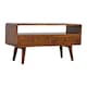 image 3 of Artisan Furniture Solid Wood Curved Chestnut Media Unit