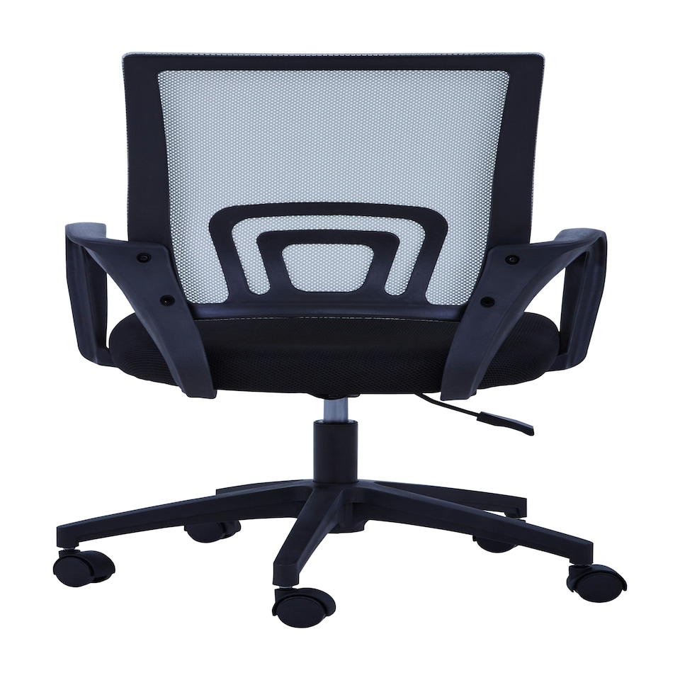 image 1 of Interiors by Premier Frazer Grey Home Office Chair with Black Arms