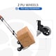 image 4 of HOMCOM Heavy Duty Aluminium Foldable Hand Truck Trolley, 70KG Load Capacity | Silver