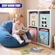 image 3 of The Magic Toy Shop Set Of 4 Animal Storage Boxes Foldable Blue Cubes