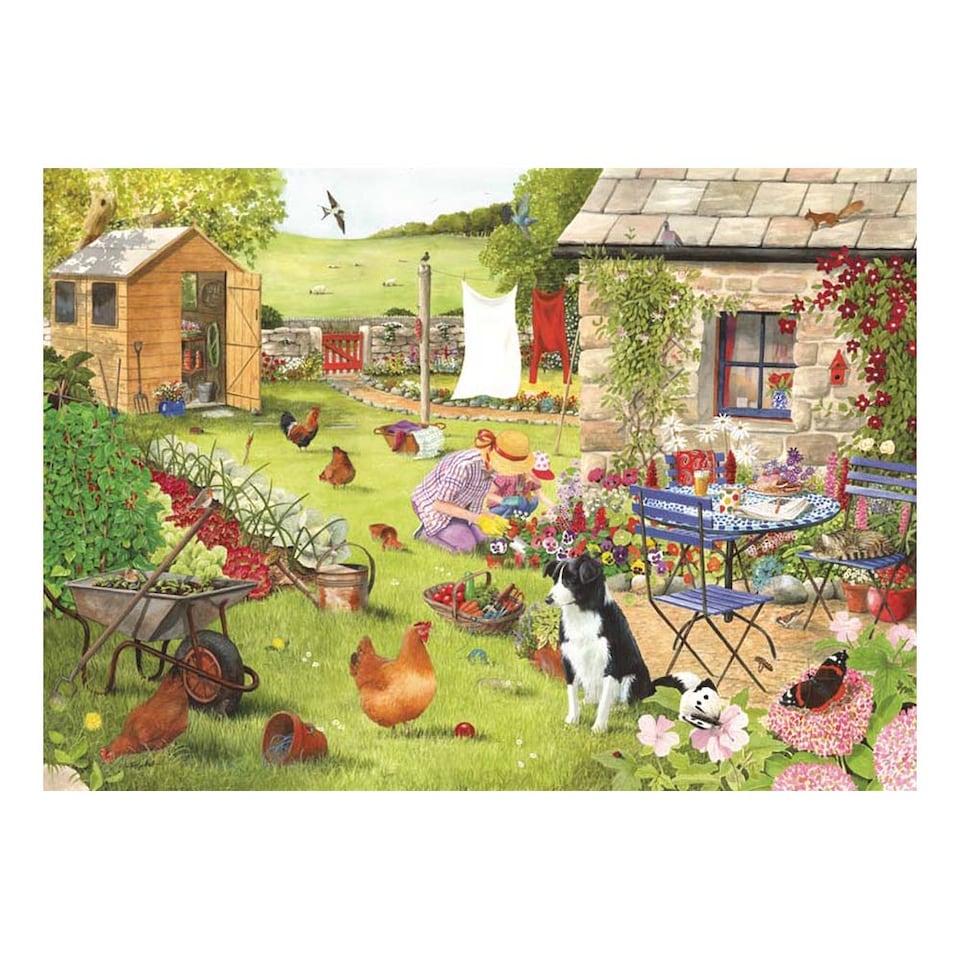 image 1 of Grandma's Garden BIG 500 Piece Jigsaw Puzzle