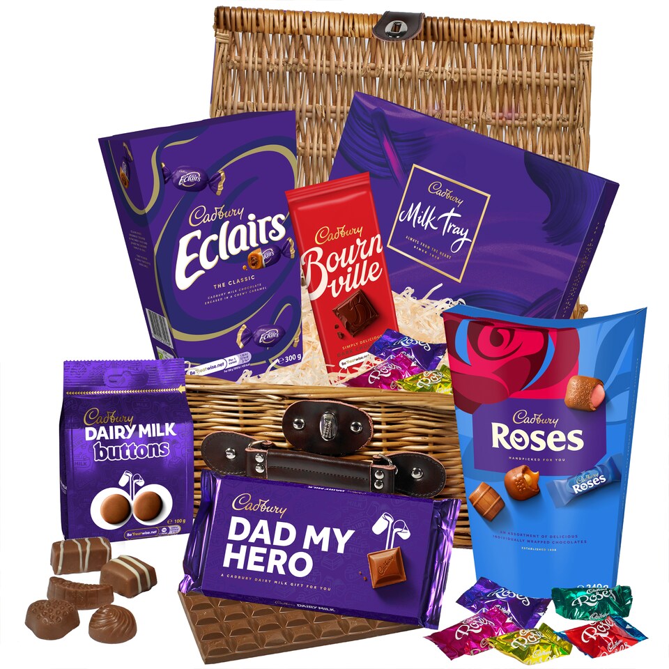 image 1 of Cadbury "Dad My Hero" Chocolate Basket