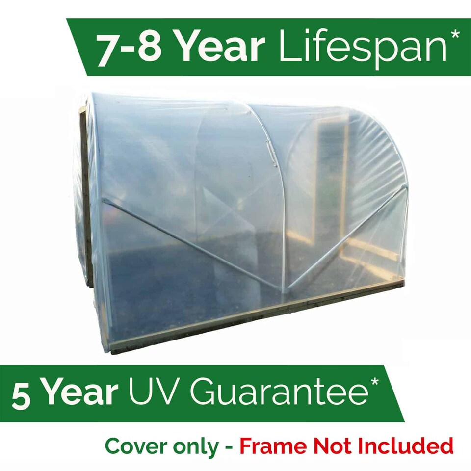 image 1 of Elixir Gardens Clear 720 Gauge Polytunnel Sheeting 9.2m wide x 20m