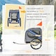 image 7 of PawHut Pet Bicycle Trailer Dog Cat Bike Carrier Water Resistant Blue Outdoor