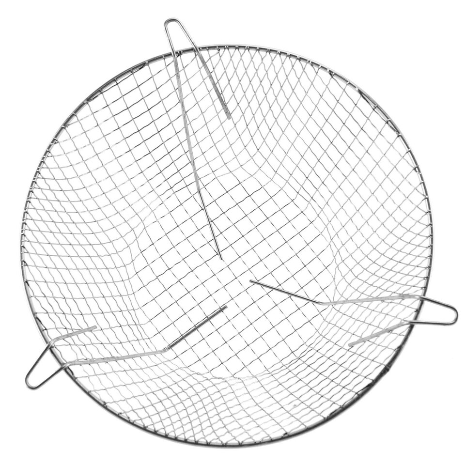 image 1 of SPARES2GO Universal Stainless Steel Terminal Guard Round Boiler Flue Cage (11'' / 280mm)