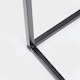 image 4 of OHS Marble Top Modern Bedroom Nightstand Living Room Hallway End Console Table - Black