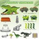 image 6 of Dinosaur Track Playset – Flexible Racing Track with Dinosaur Tunnel & Figures for Kids