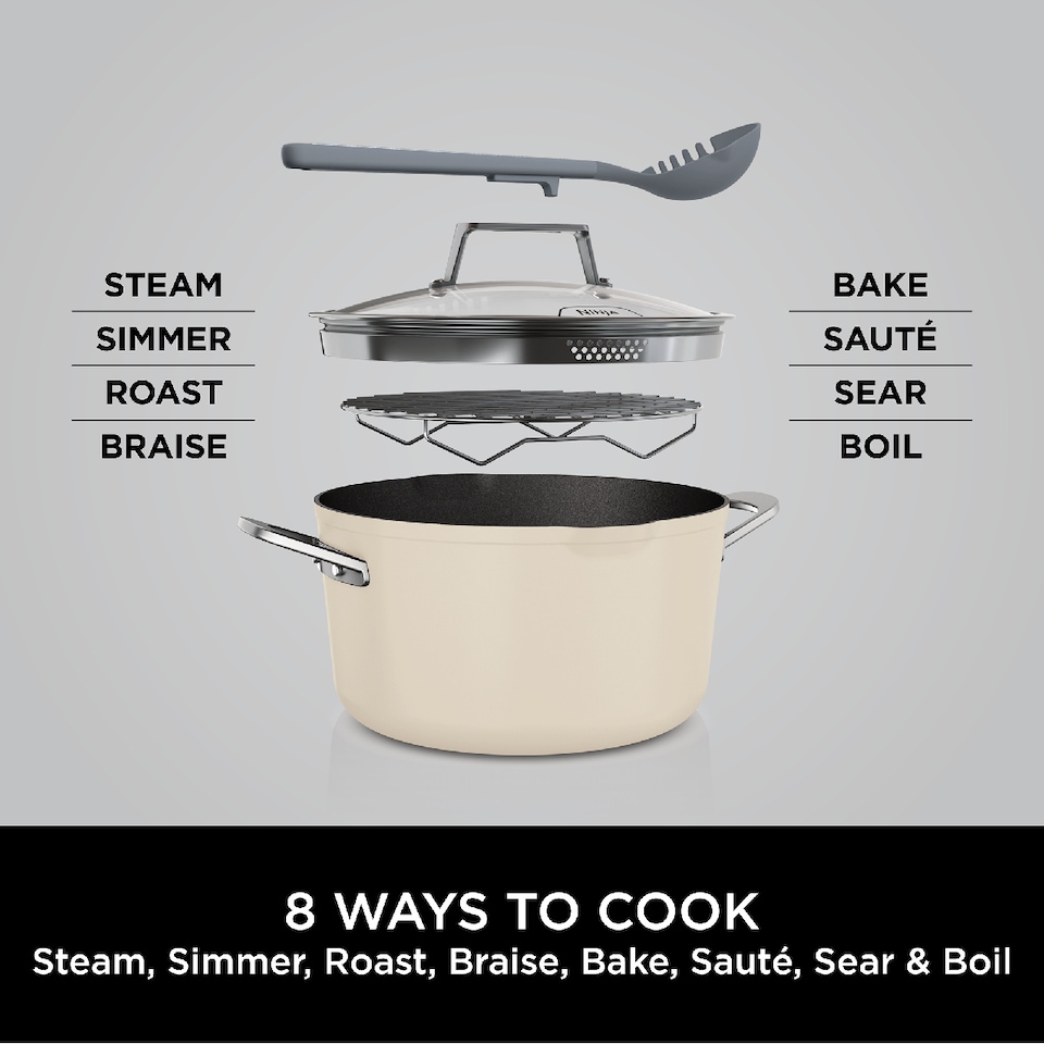 image 1 of Ninja CW202WHUK Foodi 8-in-1 Possible Pot with ZEROSTICK Vanilla Bean