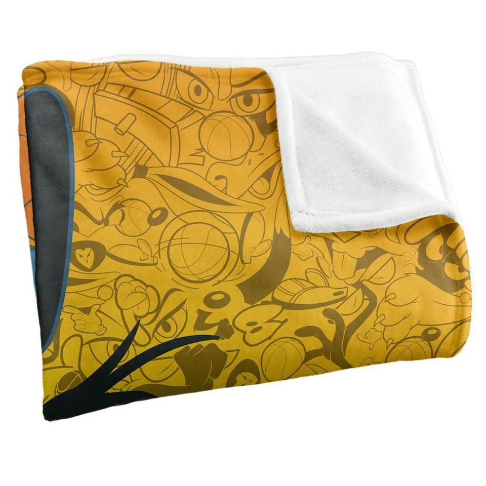 image 1 of Space Jam: A New Legacy Daffy Blanket - Multicoloured - One Size
