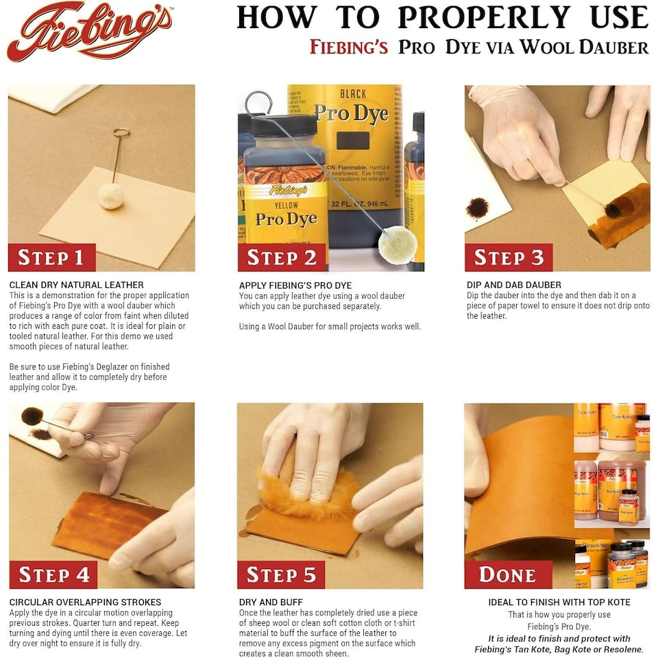 image 1 of Fiebing's Pro Dye - Professional Oil-Based Leather Colour Dyes 4oz | Brown | Walnut