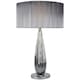 image 1 of Slinky 55cm Silver Glass Table Lamp
