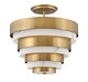 image 1 of Hinkley Echelon Cylindrical Ceiling Light Heritage Brass