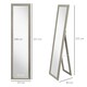 image 7 of HOMCOM Full Length Mirror Farmhouse Wall Mirror Hanging Freestanding Grey