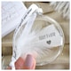 image 2 of In Memory of Brother Feather Round Bauble Gift Boxed. Memorial Decor