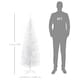 image 5 of HOMCOM 5ft Unlit Artificial Christmas Tree, Pencil Slim mas Tree with Solid Stand and Realistic Branches, White