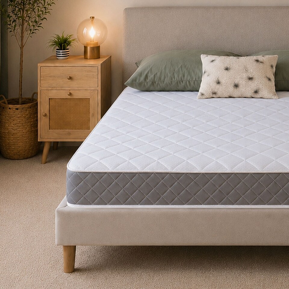 image 1 of Diamond Essentials 18cm Foam-Free Spring Mattress Cool Touch Cover