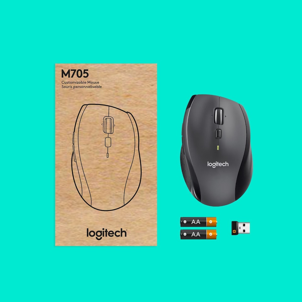 image 1 of Logitech Marathon M705 mouse Right-hand RF Wireless Optical 1000 DPI