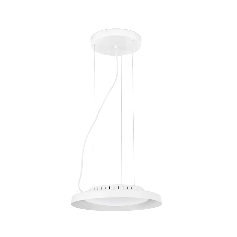 image 1 of Dolme LED Round Ceiling Pendant Light White