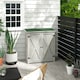 image 2 of Outsunny Wood Garden Storage Shed Tool Cabinet Organizer, Light Grey