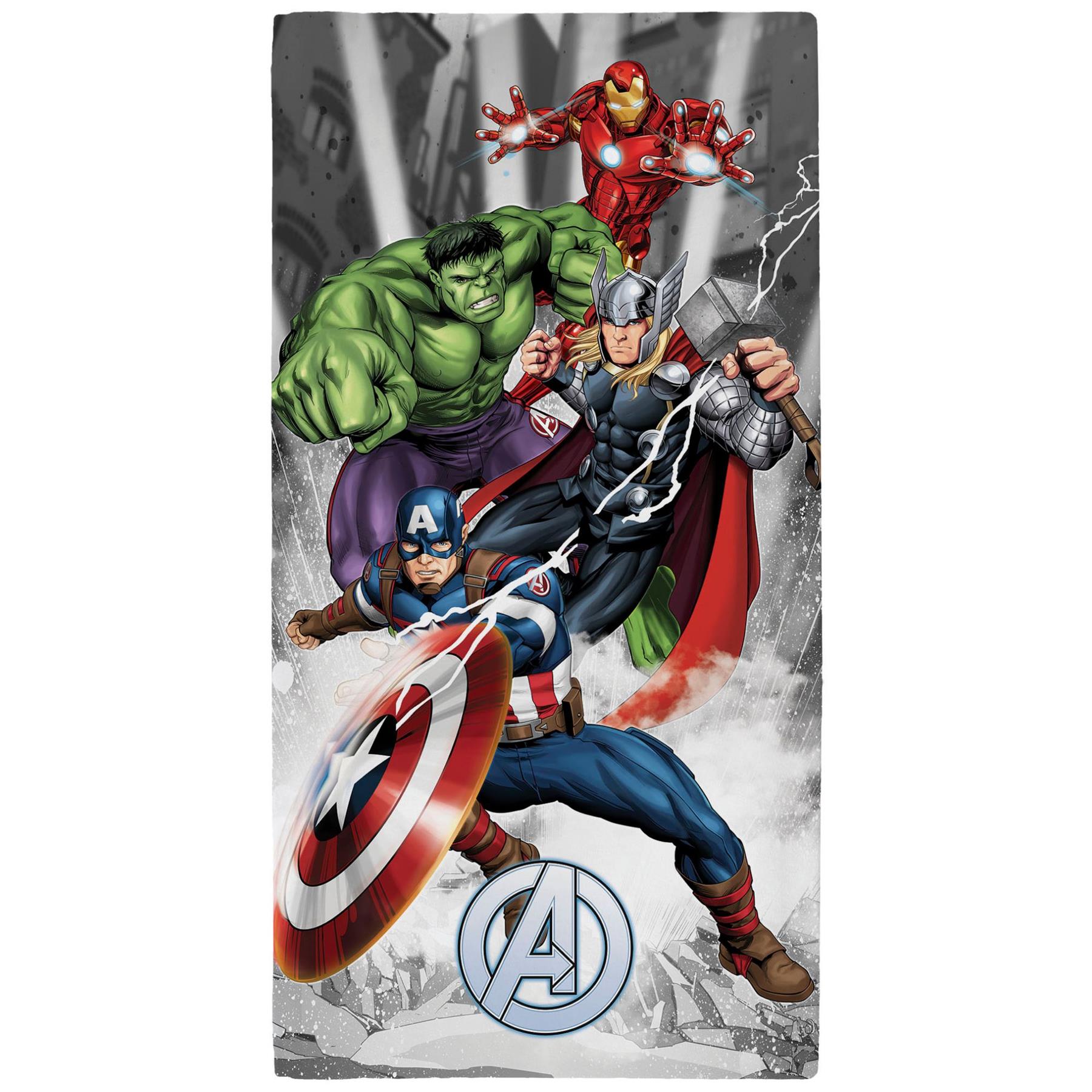 Marvel Avengers Grey Beach Towel
