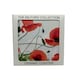 image 1 of Milford Collection Ceramic Coaster Poppy Design 10x10cm