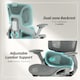 image 4 of HOMCOM Ergonomic Office Chair, High Back Mesh Desk Chair with Reclining Separated Backrest, Lumbar Support, 4D Flip-up Armrests, Adjustable Headrest, Tilt Function, Footrest for Home Office, Grey | Grey