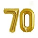 image 1 of Sensations Today 70th Foil Balloon - Gold - One Size