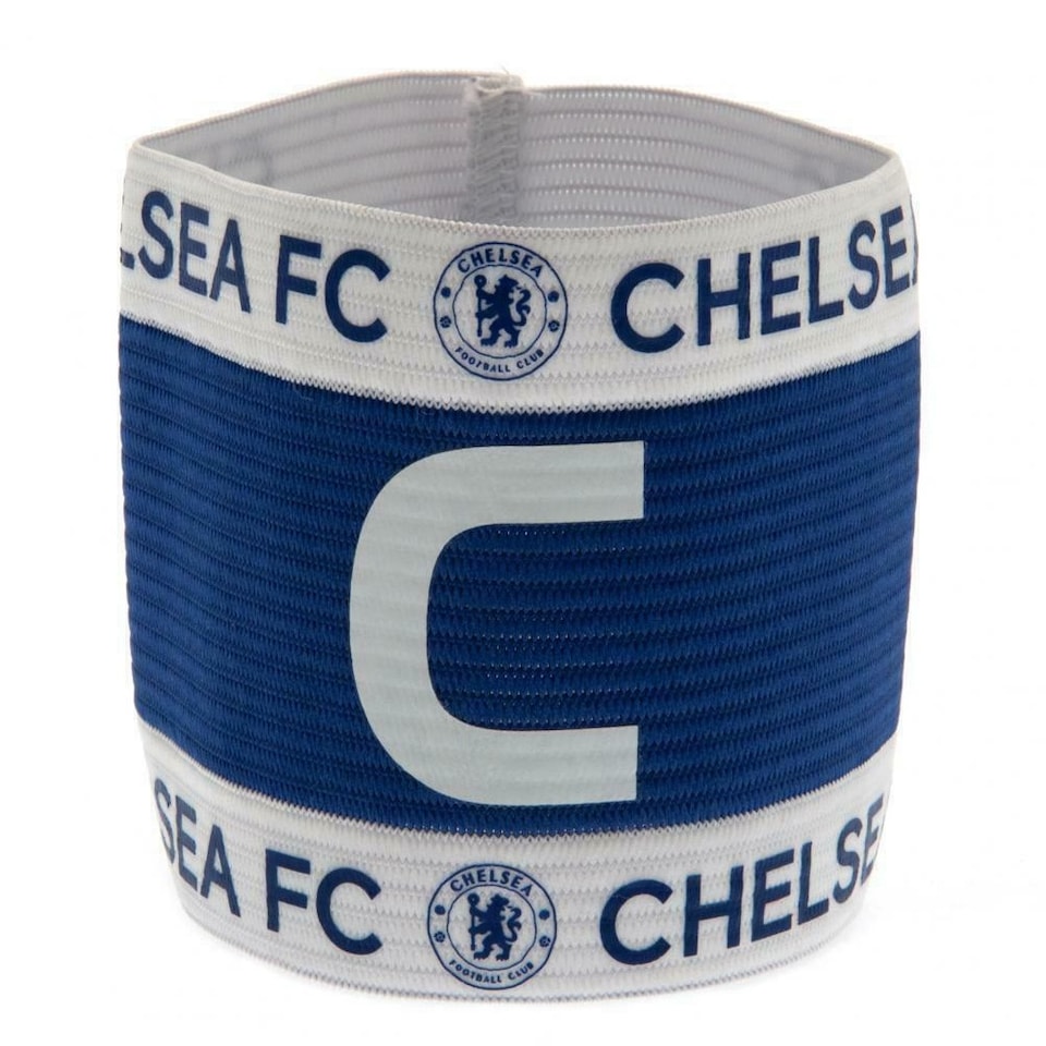 image 1 of Chelsea FC Captains Armband | White | White/Blue | One Size | 1