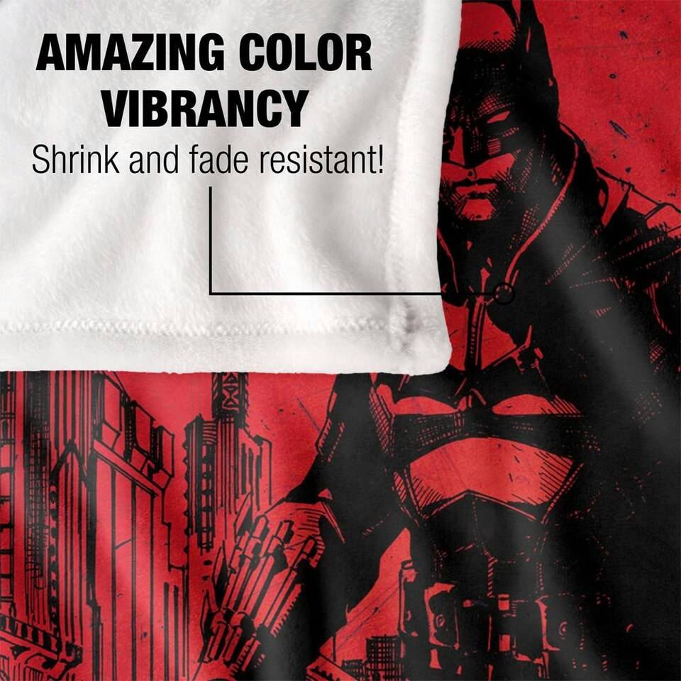 image 1 of Batman Gargoyle Blanket - Multicoloured - One Size